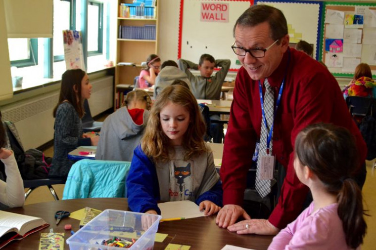 Don Brown teaches his fourth-grade class about government by having them create a mock United Nations.