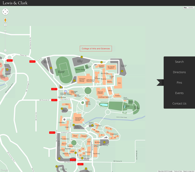 Visit maps.lclark.edu to see interactive campus map.