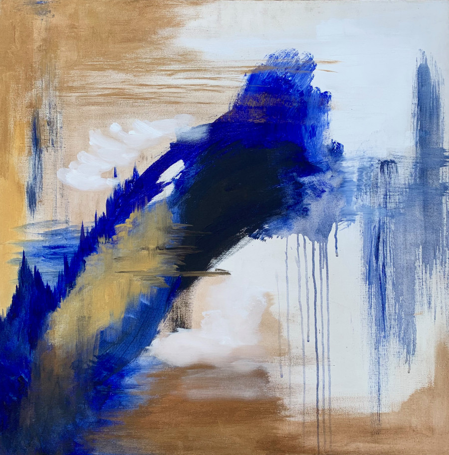 Dismay (2021)  Acrylic on canvas  34” x 34?