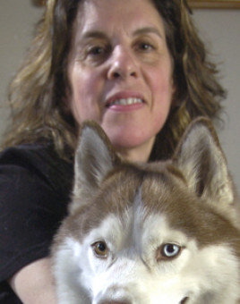 DENVER, CO, FEBRUARY 13, 2006 - Denver Deputy District Attorney Diane Balkin with her pets Glenda 5 1/2 year-old cat and Scarlet 3 1/2 ye...