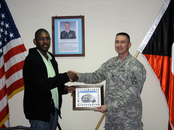 As part of his USO tour in Iraq, Assistant Professor of Counseling Psychology Andraé L. Brown received a certificate of appreciation for...